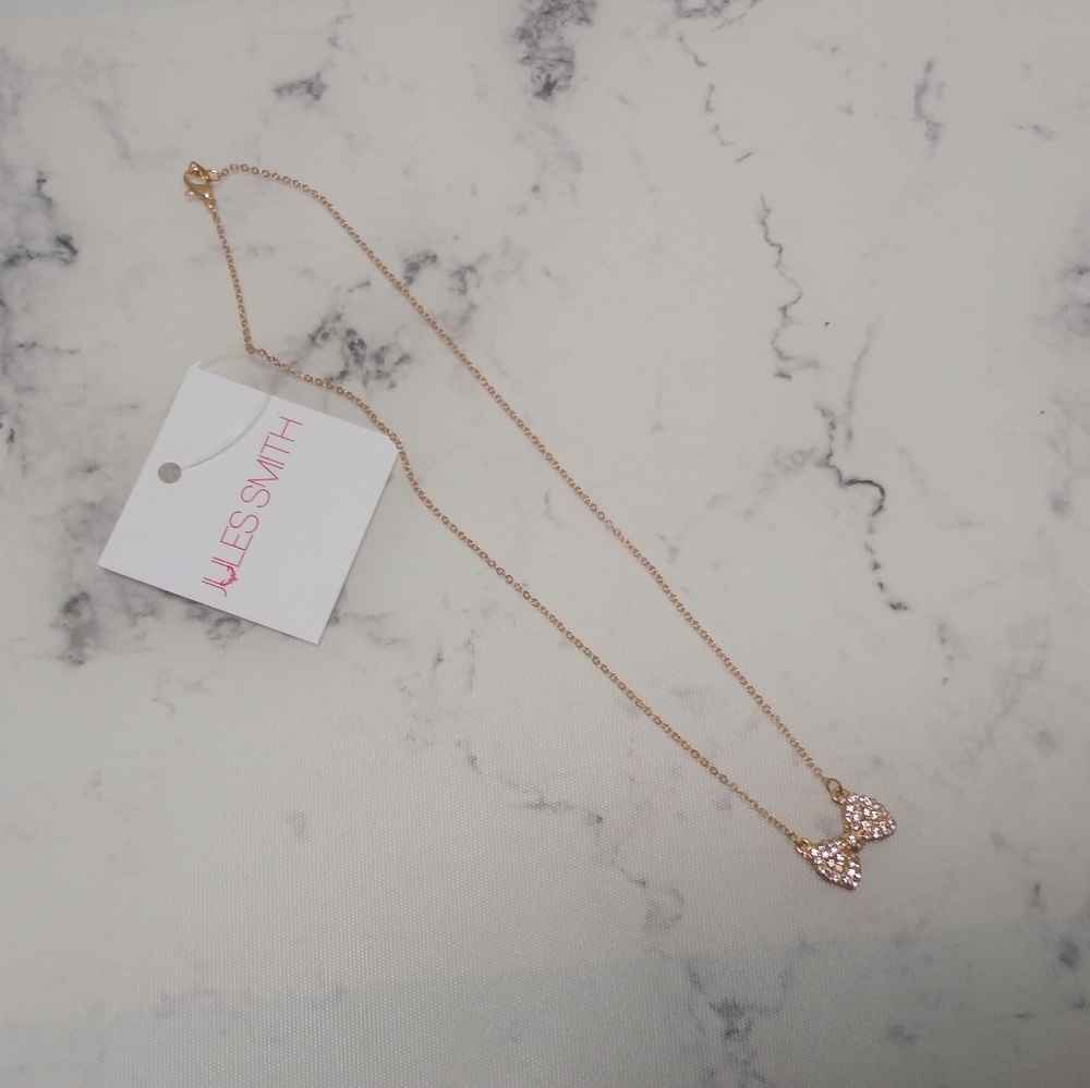 Jules Smith Sparkle Bow Necklace